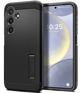 Juodas dėklas Samsung Galaxy S24 Plus telefonui "Spigen Tough Armor"