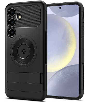 Juodas dėklas Samsung Galaxy S24 Plus telefonui "Spigen Slim Armor Magsafe"