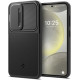 Juodas dėklas Samsung Galaxy S24 telefonui "Spigen Optik Armor"