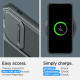 Žalias dėklas Samsung Galaxy S24 telefonui "Spigen Optik Armor"