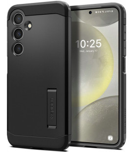 Juodas dėklas Samsung Galaxy S24 telefonui "Spigen Tough Armor"