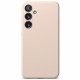 Smėlio spalvos dėklas Samsung Galaxy S24 telefonui "Ringke Silicone Magnetic Magsafe"
