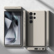 Pilkas dėklas Samsung Galaxy S24 telefonui "Ringke Silicone Magnetic Magsafe"