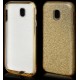 Auksinės spalvos silikoninis blizgantis dėklas Samsung Galaxy J3 2017 telefonui "Blink"