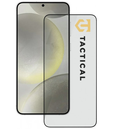 Juodas apsauginis grūdintas stiklas Samsung Galaxy S24 / S25 telefonui "Tactical Glass Shield 5D"