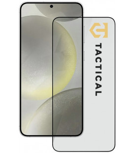 Juodas apsauginis grūdintas stiklas Samsung Galaxy S24 Plus / S25 Plus telefonui "Tactical Glass Shield 5D"