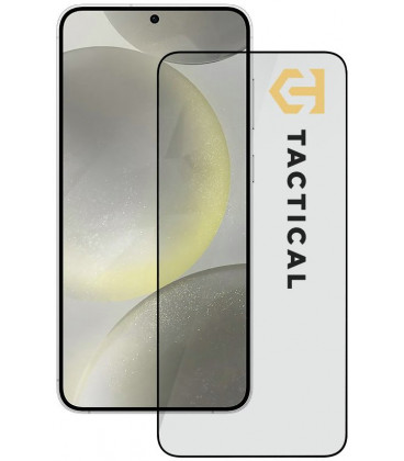 Juodas apsauginis grūdintas stiklas Samsung Galaxy S24 Plus telefonui "Tactical Glass Shield 5D"