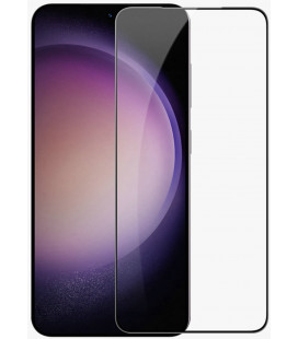 Juodas apsauginis grūdintas stiklas Samsung Galaxy S24 Plus telefonui "Nillkin Amazing 2.5D CP+ Pro"