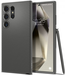 Pilkas dėklas Samsung Galaxy S24 Ultra telefonui "Spigen Liquid Air"