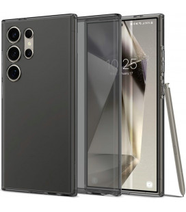 Pilkas / skaidrus dėklas Samsung Galaxy S24 Ultra telefonui "Spigen Liquid Crystal"