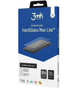 Juodas apsauginis grūdintas stiklas Samsung Galaxy S24 telefonui "3MK Hard Glass Max Lite"