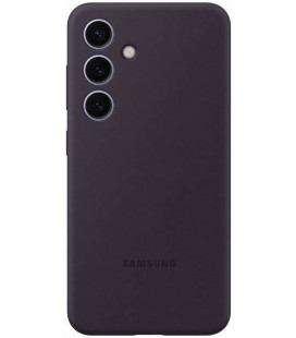 Originalus tamsiai violetinis dėklas "Silicone Cover" Samsung Galaxy S24 telefonui "EF-PS921TEE"