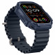 Mėlynas (Navy Blue) dėklas Apple Watch Ultra 1 / 2 (49 mm) laikrodžiui "Spigen Rugged Armor"