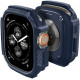 Mėlynas (Navy Blue) dėklas Apple Watch Ultra 1 / 2 (49 mm) laikrodžiui "Spigen Rugged Armor"