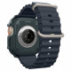 Žalias (Abyss Green) dėklas Apple Watch Ultra 1 / 2 (49 mm) laikrodžiui "Spigen Rugged Armor"
