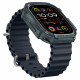 Žalias (Abyss Green) dėklas Apple Watch Ultra 1 / 2 (49 mm) laikrodžiui "Spigen Rugged Armor"