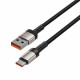 Pilkas (Titanium) USB - Type-C 100W / 5A 100cm laidas "Tech-Protect Ultraboost EVO"