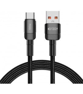 Juodas USB - Type-C 100W / 5A 200cm laidas "Tech-Protect Ultraboost EVO"