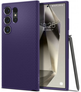 Purpurinis dėklas Samsung Galaxy S24 Ultra telefonui "Spigen Liquid Air"