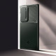 Žalias dėklas Samsung Galaxy S24 Ultra telefonui "Spigen Optik Armor"