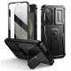Juodas dėklas Samsung Galaxy S24 telefonui "Tech-Protect Kevlar Cam+"