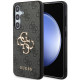 Pilkas dėklas Samsung Galaxy S24 telefonui "Guess PU 4G Metal Logo Case"