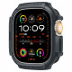 Tamsiai pilkas dėklas Apple Watch Ultra 1 / 2 (49 mm) laikrodžiui "Spigen Rugged Armor"
