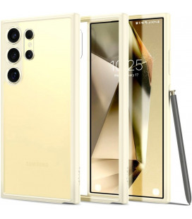 Geltonas  / skaidrus dėklas Samsung Galaxy S24 Ultra telefonui "Spigen Ultra Hybrid"