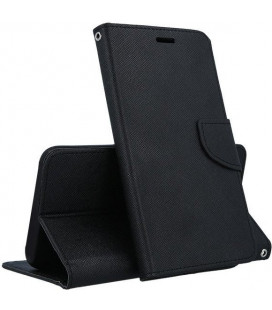 Juodas atverčiamas dėklas Samsung Galaxy S21 FE telefonui "Telone Fancy"