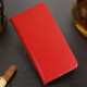 Raudonas odinis atverčiamas klasikinis dėklas Samsung Galaxy A14 5G telefonui "Book Special Case"