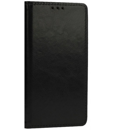 Juodas odinis atverčiamas klasikinis dėklas Samsung Galaxy A54 5G telefonui "Book Special Case"