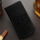 Juodas odinis atverčiamas klasikinis dėklas Samsung Galaxy S23 Ultra telefonui "Book Special Case"