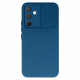 Mėlynas dėklas su kameros apsauga Samsung Galaxy A54 5G telefonui "Camshield Soft"