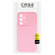 Šviesiai rožinis dėklas su kameros apsauga Samsung Galaxy A54 5G telefonui "Camshield Soft"