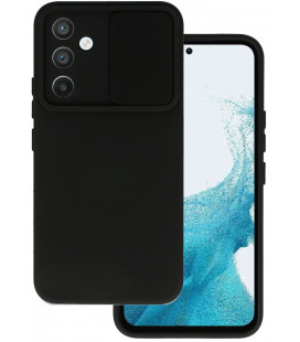Juodas dėklas su kameros apsauga Samsung Galaxy A54 5G telefonui "Camshield Soft"