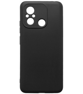 Matinis juodas dėklas Xiaomi Redmi 12C telefonui "Matt Case"
