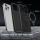 Juodas dėklas Apple iPhone 15 Pro Max telefonui "Tel Protect Armor Magsafe Metal Ring"