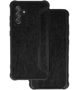 Juodas atverčiamas dėklas Samsung Galaxy A54 5G telefonui "Razor Leather Book"