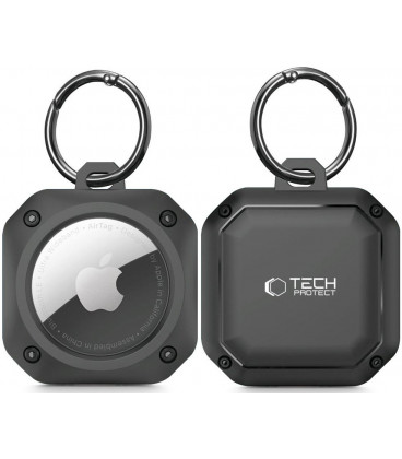 Juodas dėklas Apple Airtag 1 / 2 "Tech-Protect Rough Pro"