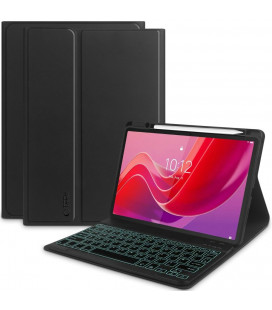 Juodas atverčiamas dėklas + klaviatūra Lenovo Tab M11 / K11E 11.0 TB-330 planšetei "Tech-Protect SC Pen + Keyboard"