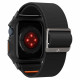 Juoda apyrankė Apple Watch  6 / 7 / 8 / 9 / SE 1 / 2 / 3 (44 / 45 mm) laikrodžiui "Spigen Lite Fit Pro"