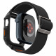 Juoda apyrankė Apple Watch  6 / 7 / 8 / 9 / SE 1 / 2 / 3 (44 / 45 mm) laikrodžiui "Spigen Lite Fit Pro"