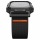Juoda apyrankė Apple Watch  6 / 7 / 8 / 9 / SE 1 / 2 / 3 (44 / 45 mm) laikrodžiui "Spigen Lite Fit Pro"