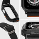 Juoda apyrankė Apple Watch  6 / 7 / 8 / 9 / SE 1 / 2 / 3 (44 / 45 mm) laikrodžiui "Spigen Lite Fit Pro"