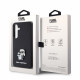 Juodas dėklas Samsung Galaxy S24 telefonui "Karl Lagerfeld PU Saffiano Metal Karl and Choupette Case"