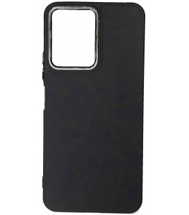 Matinis juodas dėklas Xiaomi Redmi 13C / Poco C65 telefonui "Frame Case"