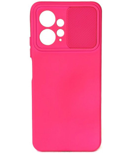 Rožinis dėklas su kameros apsauga Xiaomi Redmi Note 12 4G telefonui "Camshield Soft"