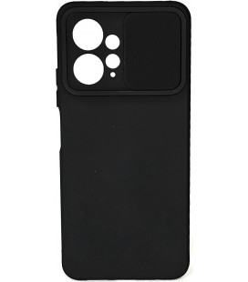 Juodas dėklas su kameros apsauga Xiaomi Redmi Note 12 4G telefonui "Camshield Soft"