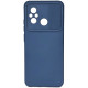 Mėlynas dėklas su kameros apsauga Xiaomi Redmi 12C telefonui "Camshield Soft"