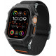 Matinis juoda apyrankė Apple Watch Ultra 1 / 2 / 3 / 4 (49 mm) laikrodžiui "Spigen Lite Fit Pro"